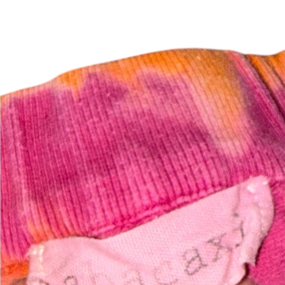 Abacaxi Pink Orange Tie Dye Jogger Pants | Size S–L | Ethical Slow Fashion - Picture 5 of 9